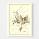 Vintage Map of Cedarville, Ohio 1896