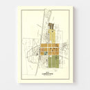 Vintage Map of Jamestown, Ohio 1896