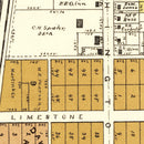 Vintage Map of Jamestown, Ohio 1896