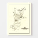 Vintage Map of Paintersville, Ohio 1896