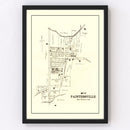 Vintage Map of Paintersville, Ohio 1896