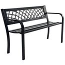 Bench Deck with Steel Frame for outdoor by LJGDeals