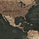Custom Push Pin World Map Wall Art – Personalized Travel