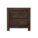 2 Drawer Nightstand - Brown by HouseOfZazla