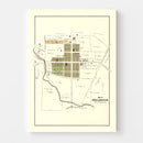 Vintage Map of Bellbrook, Ohio 1896