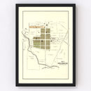 Vintage Map of Bellbrook, Ohio 1896