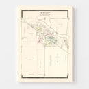 Vintage Map of Farmington, Michigan 1896