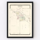 Vintage Map of Farmington, Michigan 1896