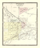 Vintage Map of Rochester, Michigan 1896
