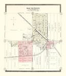 Vintage Map of South Lyon, Michigan 1896