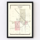 Vintage Map of South Lyon, Michigan 1896