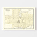 Vintage Map of Mondovi, Wisconsin 1896
