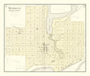 Vintage Map of Mondovi, Wisconsin 1896