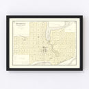 Vintage Map of Mondovi, Wisconsin 1896