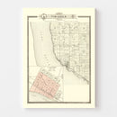 Vintage Map of Stockholm, Wisconsin 1896
