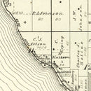 Vintage Map of Stockholm, Wisconsin 1896