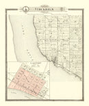 Vintage Map of Stockholm, Wisconsin 1896