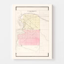 Vintage Map of Lanesboro, Minnesota 1896