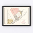 Vintage Map of Carrollton, Michigan 1896