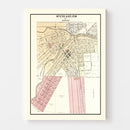 Vintage Map of Saint Charles, Michigan 1896