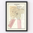Vintage Map of Saint Charles, Michigan 1896