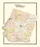 Vintage Map of Howard County, Missouri 1897