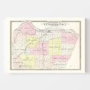 Vintage Map of Cooper County, Missouri 1897