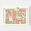 Vintage Map of Crawfordsville, Indiana 1898