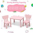 2-in-1 Kids Furniture Set: Twin Bed Frame & 3-Piece Activity Play Table and Chair Set by LJGDeals