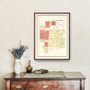 Vintage Map of Wayne, Indiana 1898