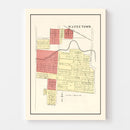 Vintage Map of Wayne, Indiana 1898