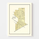 Vintage Map of New Ross, Indiana 1898