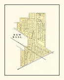 Vintage Map of New Ross, Indiana 1898