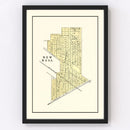 Vintage Map of New Ross, Indiana 1898