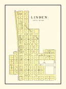 Vintage Map of Linden, Indiana 1898