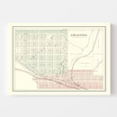 Vintage Map of Amazonia, Missouri 1898