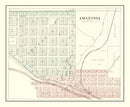 Vintage Map of Amazonia, Missouri 1898