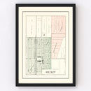 Vintage Map of Bolckow, Missouri 1898