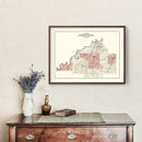 Vintage Map of Gibson County, Indiana 1899