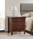 Hammond - 3 Drawer Nightstand - Cappuccino by HouseOfZazla