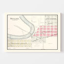 Vintage Map of Moscow, Iowa 1899