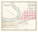 Vintage Map of Moscow, Iowa 1899