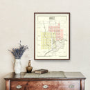 Vintage Map of Morley, Michigan 1900