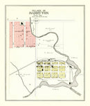 Vintage Map of Barryton, Michigan 1900