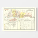 Vintage Map of Wheeling, West Virginia 1901