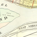 Vintage Map of Wheeling, West Virginia 1901