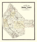 Vintage Map of Monroe County, Illinois 1901