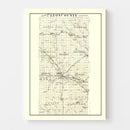 Vintage Map of Lyon County, Kansas 1901