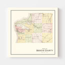 Vintage Map of Benzie County, Michigan 1901