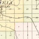 Vintage Map of Benzie County, Michigan 1901